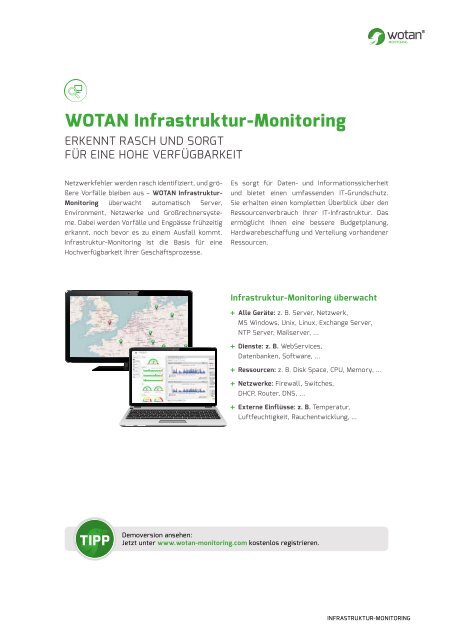 WOTAN Infrastruktur-Monitoring
