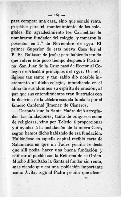 Vida Compendiada de Santa Teresa de Jesus