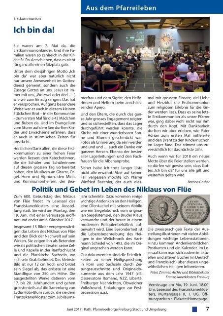 2017-06 Pfarrblatt Freiburg