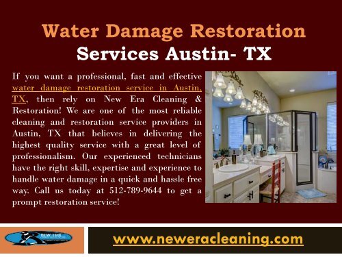Water Damage Restoration in Austin, TX
