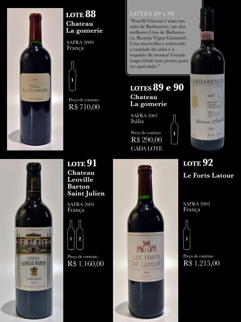 Leilao de vinhos Locanda