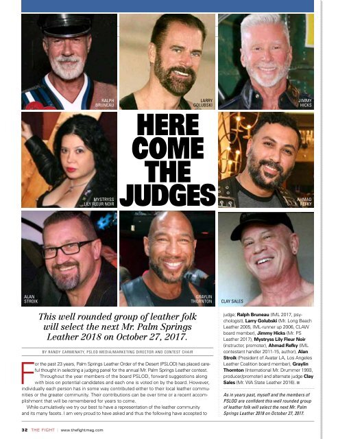 THE FIGHT SOCAL'S LGBTQ MONTHLY MAGAZINE SEPTEMBER 2017