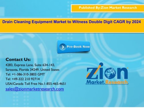 Global Drain Cleaning Equipment Market, 2016–2024