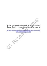 Global Torque Motors Market 2017: Moog, Yamaha, Baldor, Kollmorgen, Nidec Corporation, Oriental Motor, Tecnotion and NovaTorqu