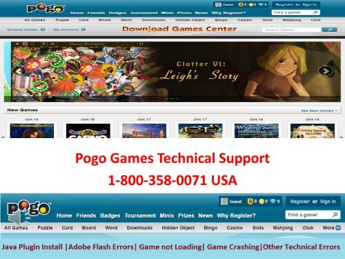 Contact Pogo Customer Service 1-800-358-0071 Toll Free