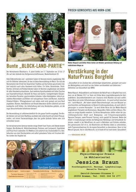 HORNER Magazin | September-Oktober 2017