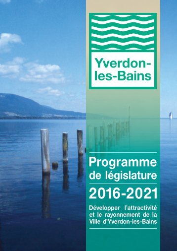 Programme de législature 2016-2021