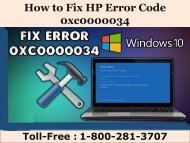 8002813707 How to Fix HP Error Code 0xc0000034