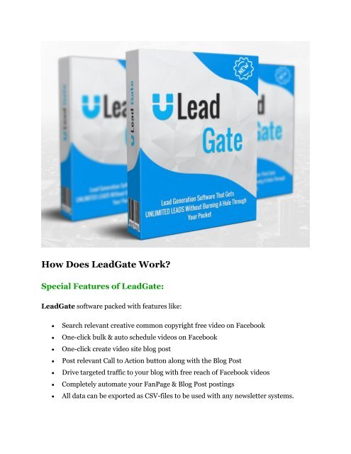 LeadGate review-$26,800 bonus & discount