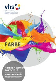 Programmheft 118 Vhs Menden Hemer Balve