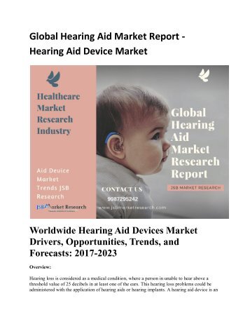 Global Hearing Aid Market Report