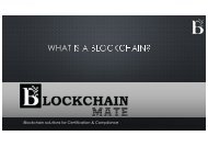 Blockchain Introduction by BlockChain Mate