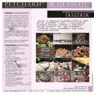 PETCHARM BROSSURE 1st page with themes and the mineral jewels