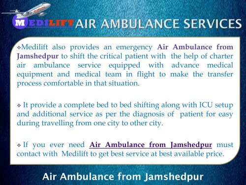 Air Ambulance from Siliguri