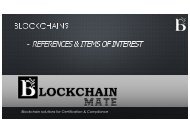 Blockchain References by BlockChain Mate
