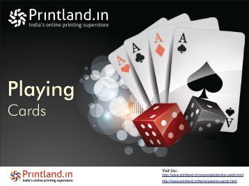 Buy Personalized and Customized Playing Cards Games Online in India - PrintLand.in