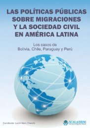 Las politicas publicas sobre migraciones y la sociedad civil en america latina