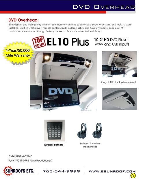 2017-2018 Sunroof Etc Catalog