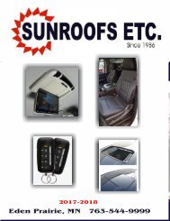 2017-2018 Sunroof Etc Catalog