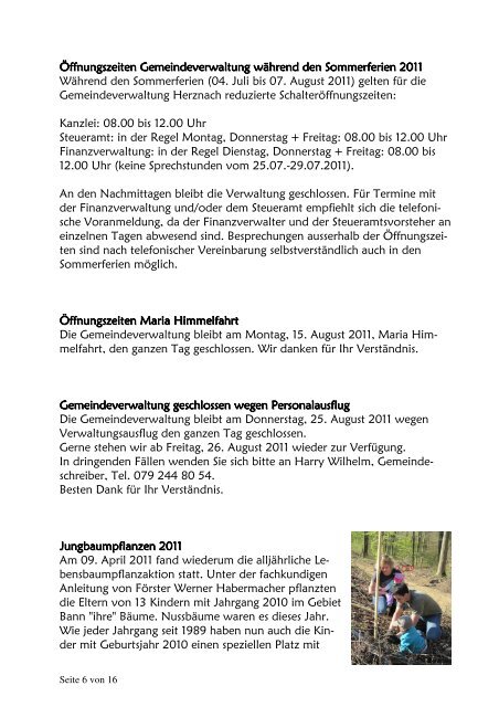 1. Ausgabe Juni - Gemeinde Herznach