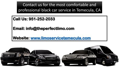 Benefits of Hiring a Black Car Service