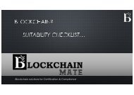 Blockchain Suitability Checklist by BlockChain Mate