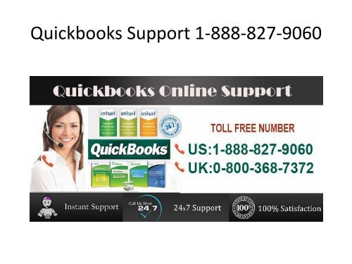 Quickbooks Support 1-888-827-9060