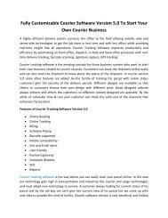 Pdf of Pressrelease on Courier software