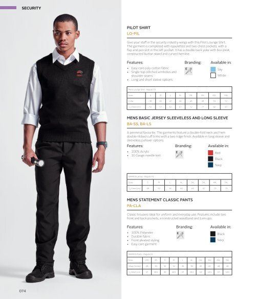 2017 ON WorkWear Catalogue