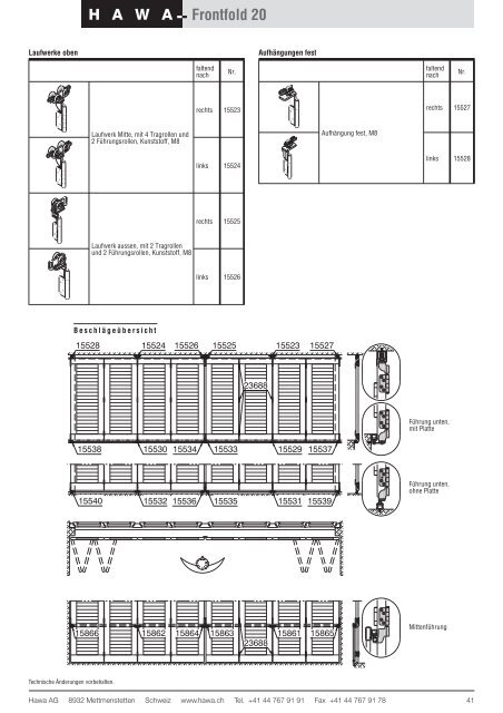 HAWA Frontfold 20