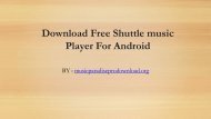 Download Free Shuttle music Player For Android