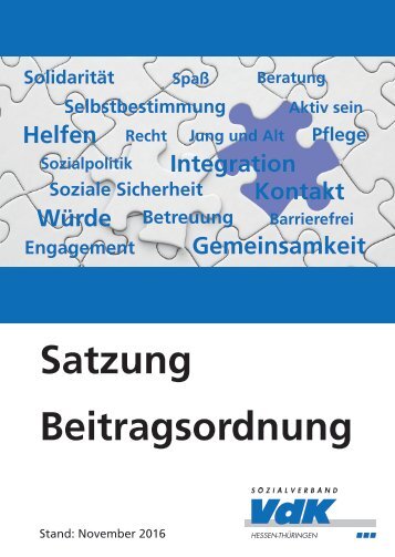 Satzung Sozialverband VdK Hessen-Thüringen 