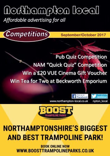 Northampton Local Flick Book  September/October