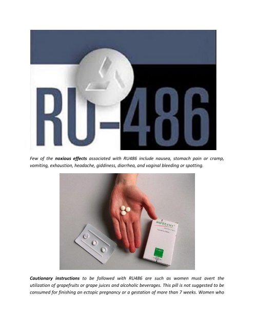 RU486-generic Mifepristone abortion pill