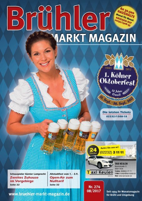 Brühler Markt Magazin August 2017