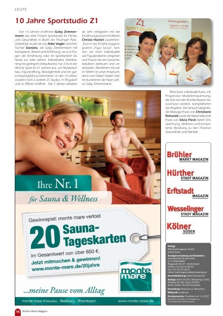 Brühler Markt Magazin August 2017