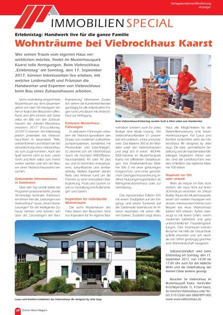 Brühler Markt Magazin August 2017