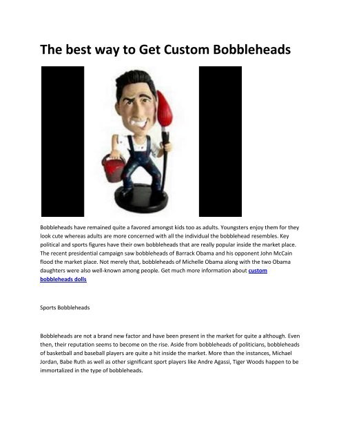 8 custom bobbleheads