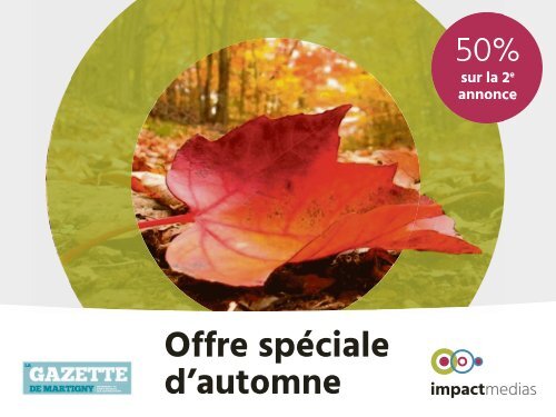 GAZETTE Offre Automne