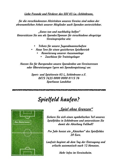 Stadionzeitung Ausgabe 2.