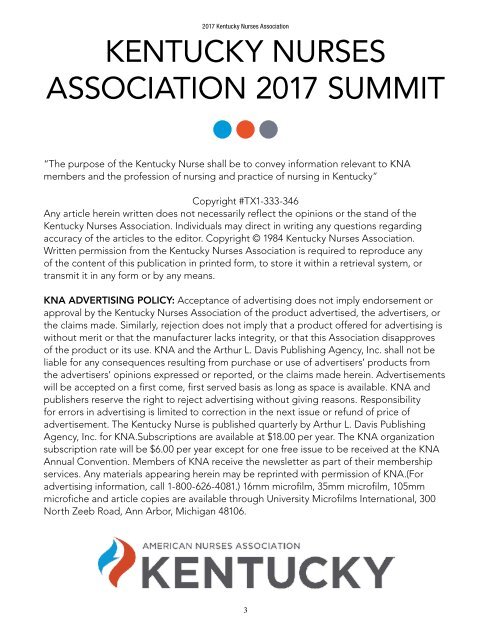 2017 KY Nurses Association Convention