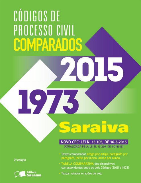 #Códigos de Processo Civil Comparados Saraiva (2016) - Saraiva