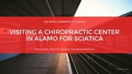 Visiting a Chiropractic Center in Alamo Sciatica