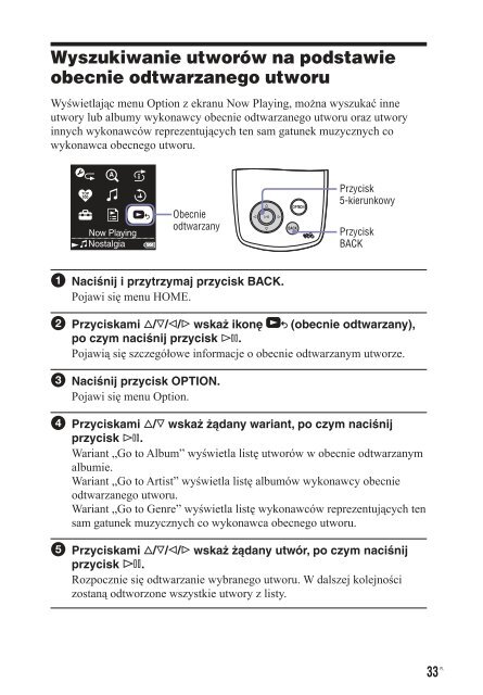 Sony NW-A3000 - NW-A3000 Istruzioni per l'uso Polacco