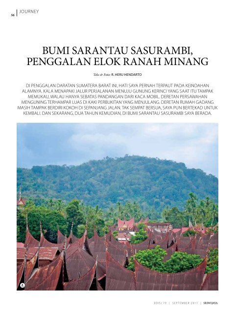 Sriwijaya Magazine September 2017