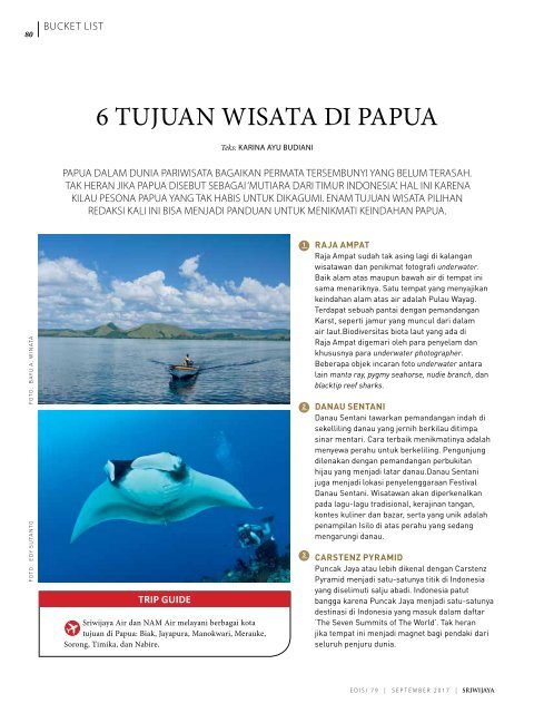 Sriwijaya Magazine September 2017