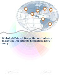 Global 3D Printed Drugs Market (2016-2024)- Research Nester