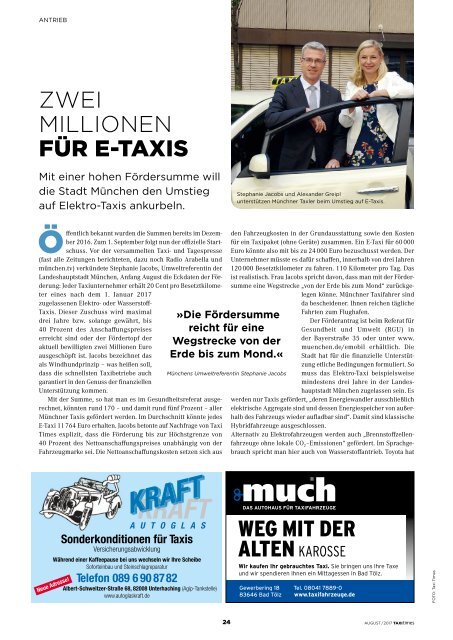 Taxi Times München - August 2017