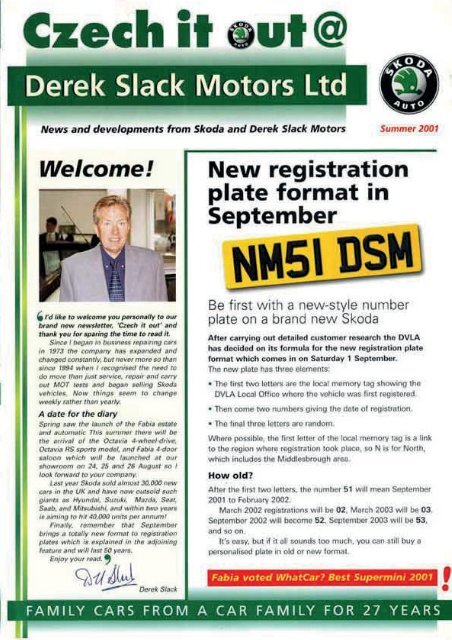 2001 Newsletter