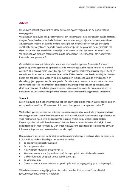 Ons WERKplan - Hogeschool Rotterdam